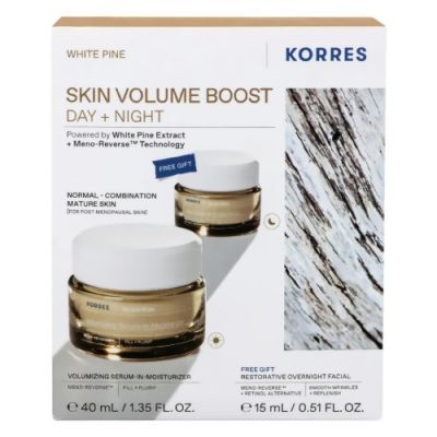 Korres Zestaw White Pine Skin Volume Boost (Krem na dzień, 40 ml + Krem na noc, 15 ml)