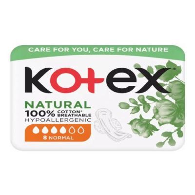 KOTEX Natural Normal Podpaski, 8szt.