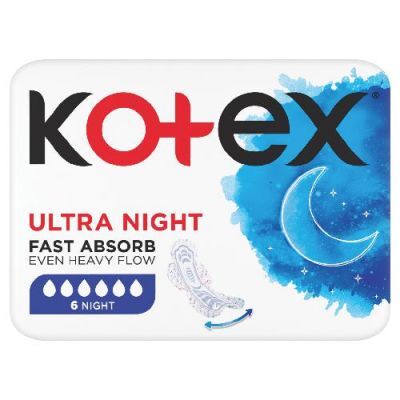 KOTEX Ultra Night Podpaski, 6 sztuk