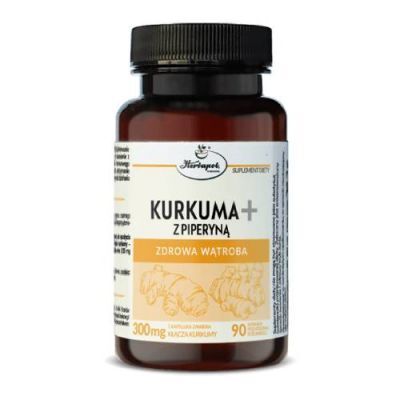 Kurkuma+ z piperyną, 90 kaps.