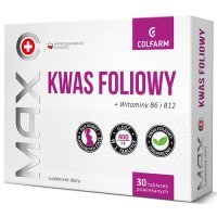 MAX KWAS FOLIOWY 0,4 mg 30 tabletek COLFARM