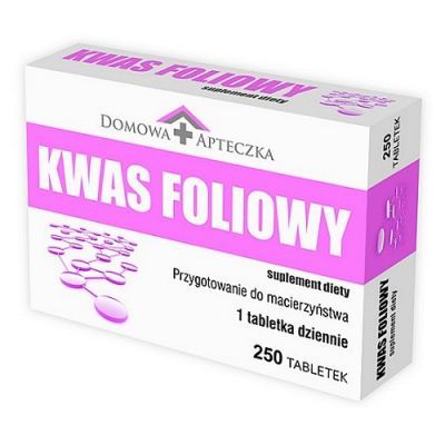 KWAS FOLIOWY 250 tabletek Domowa Apteczka