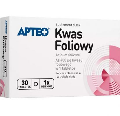 KWAS FOLIOWY 30 tabletek APTEO
