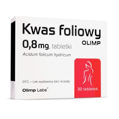 Kwas Foliowy Olimp 800 mcg, 30 tabl.