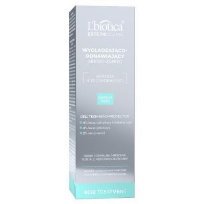 L'BIOTICA Estetic Clinic Acid Treatment Wygładzająco-odnawiające serum na noc, 30ml KRÓTKA DATA 30.04.2026