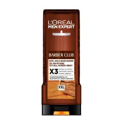L'Oréal Men Expert Barber Club 3w1 Żel do mycia ciała włosów i brody, 400 ml
