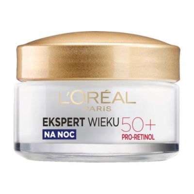 L`OREAL Age Specialist Przeciwzmarszczkowy krem ujędrniający na noc 50+, 50ml