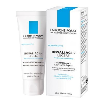 LA ROCHE ROSALIAC UV LEGERE Krem wzmacniający do skóry naczynkowej 40 ml