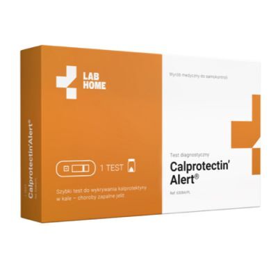 LAB.HOME CALPROTECTIN'ALERT Test do wykrywania kalprotektyny w kale, 1szt.