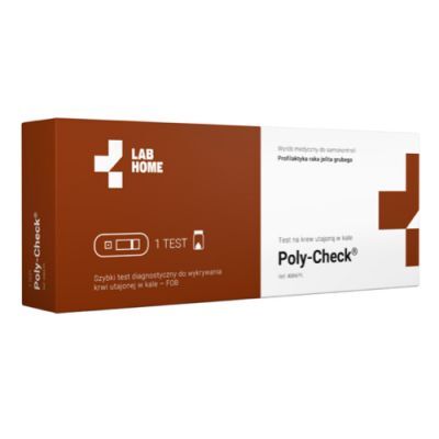 LAB.HOME Poly-Check Test FIT ultraczuły test na krew utajoną w kale, 1 szt.