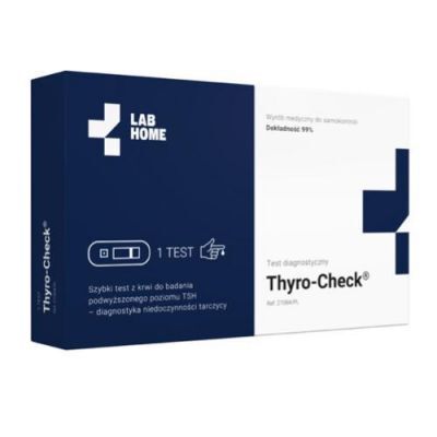 LAB.HOME THYRO-Check Test do diagnozowania niedoczynności tarczycy TSH, 1 szt. KRÓTKA DATA 30.04.2026