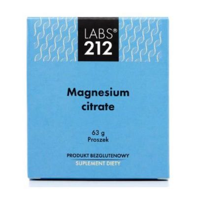 LABS212 Magnesium Citrate Cytrynian magnezu proszek, 63g