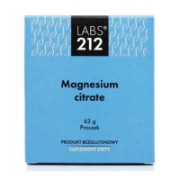 LABS212 Magnesium Citrate Cytrynian magnezu proszek, 63g KRÓTKA DATA 30.11.2024