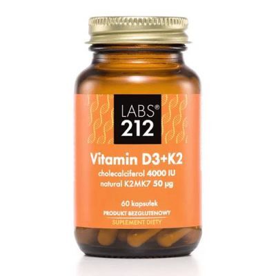 Labs212 Vitamin D3 + K2MK7, 60 kaps.