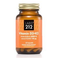 Labs212 Vitamin D3 + K2MK7, 60 kaps.