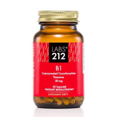 LABS212 Witamina B1 Kokarboksylaza z Tiaminą, 60 kapsułek