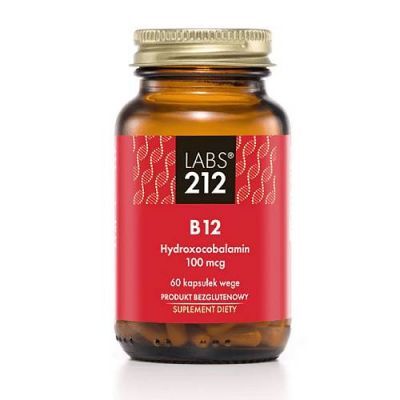 Labs212 Witamina B12 Hydroksykobalamin, 60 kaps.
