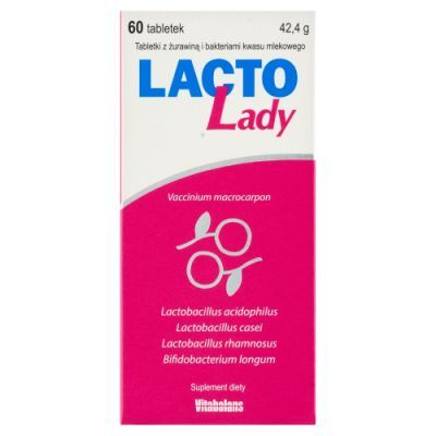 LACTO LADY żurawina z probiotykami 60 tabletek