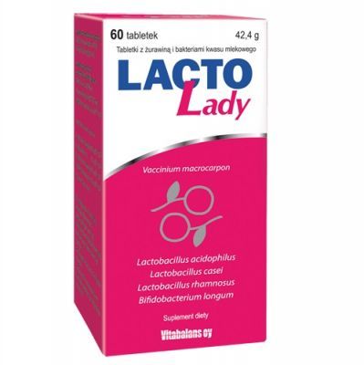 LACTO LADY żurawina z probiotykami 60 tabletek