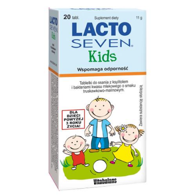 LACTOSEVEN KIDS 20 tabletek do ssania