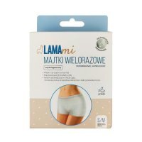 LAMAmi Majtki wielorazowe poporodowe siateczkowe S/M, 2 szt. KRÓTKA DATA 31.05.2026