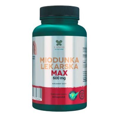 LANCO NUTRITIONS Miodunka Lekarska Max 600mg Zdrowe płuca, 60 kaps.