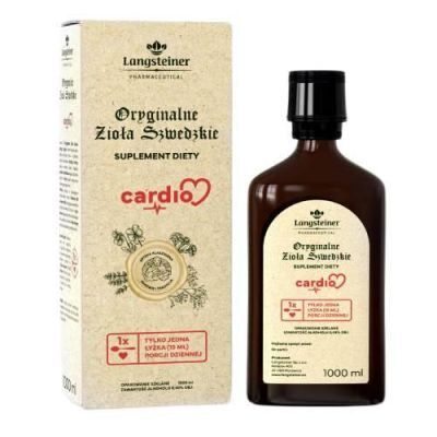 Langsteiner Oryginalne Zioła Szwedzkie Cardio, 1000 ml