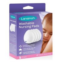 Lansinoh Wkładki laktacyjne wielokrotnego użytku, 4 sztuki
