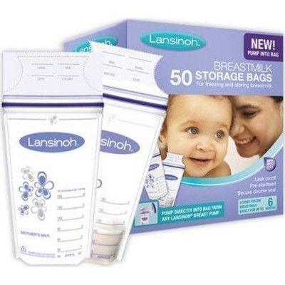 LANSINOH Woreczki do przechowywania pokarmu - 50 sztuk
