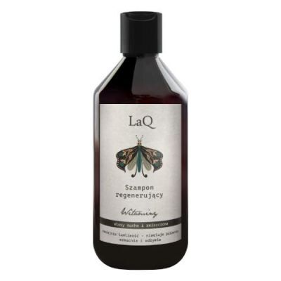 LaQ Szampon regenerujący z witaminami do włosów suchych i zniszczonych, 300ml