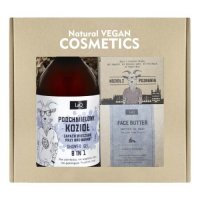 LaQ Zestaw prezentowy Podchmielony Kozioł: Żel pod prysznic, 500ml + Masło do twarzy, 50ml + Mydło w kostce, 85g