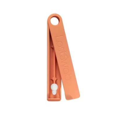 Lastswab Baby Wielorazowy patyczek higieniczny dla niemowląt z ogranicznikiem - brzoskwiniowy