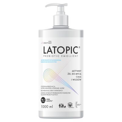 LATOPIC Żel do mycia ciała i włosów 1000 ml