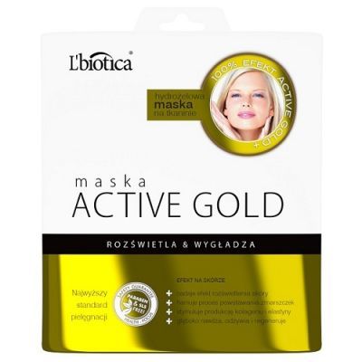 LBIOTICA ACTIVE GOLD maska hydrożelowa na tkaninie 25 g