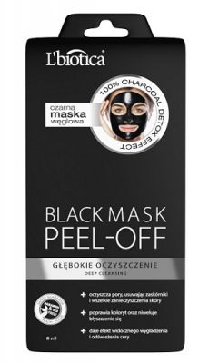 LBIOTICA Black Peel-off maska węglowa 8 ml