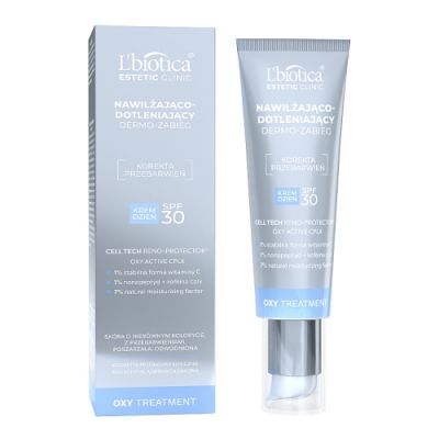 LBIOTICA ESTETIC CLINIC OXY Krem nawilżająco-dotleniający SPF30 na dzień 35 ml+ maska hydrożelowa