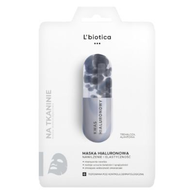 LBIOTICA Maska na tkaninie HIALURONOWA nawilża i uelastycznia 23 ml