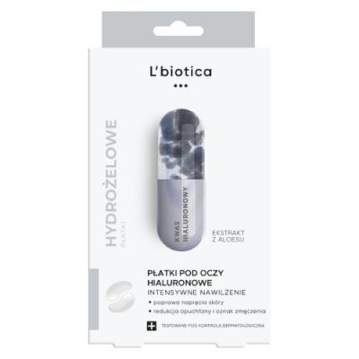 LBIOTICA Płatki pod oczy HIALURONOWE intensywnie nawilżające 3 pary