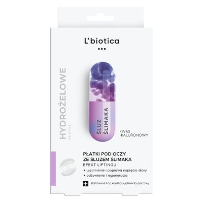 LBIOTICA Płatki pod oczy ODMŁADZAJĄCE ze śluzem ślimaka 3 pary