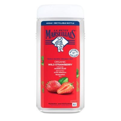 LE PETIT MARSEILLAIS Delikatny żel pod prysznic Truskawka, 400ml