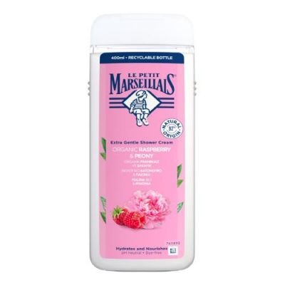 LE PETIT MARSEILLAIS Kremowy żel pod prysznic Malina & Piwonia, 400ml