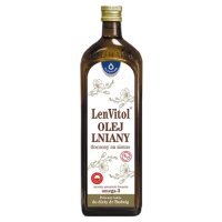 LENVITOL olej lniany tłoczony na zimno 1000 ml