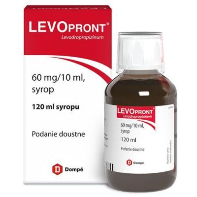 LEVOPRONT 60mg/10ml syrop 120 ml kaszel suchy