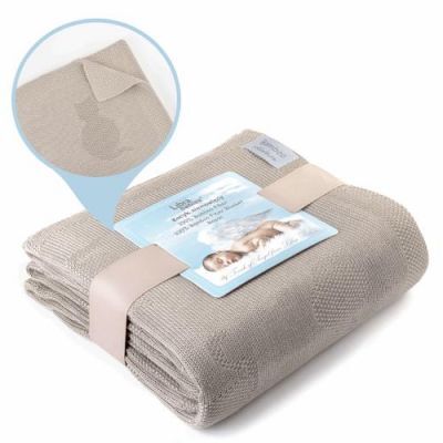 Libra- Babies Kocyk bambusowy 80x100cm Beżowy