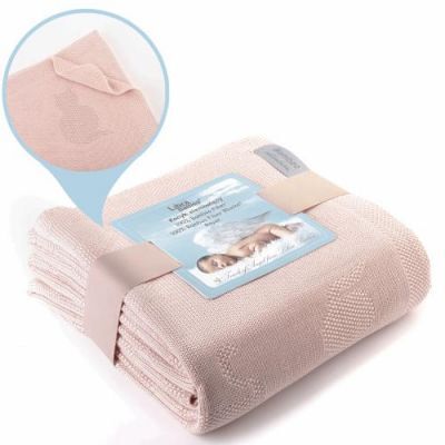 Libra- Babies Kocyk bambusowy 80x100cm Różowy