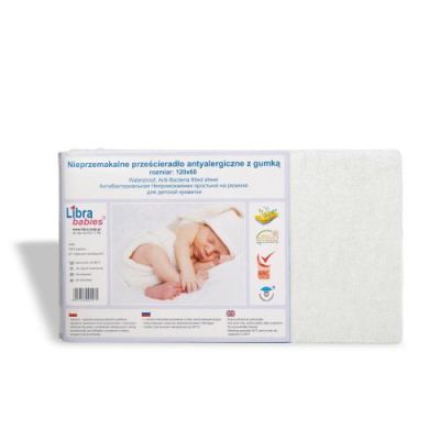 Libra-Babies Prześcieradło nieprzemakalne 120x60cm Ecru