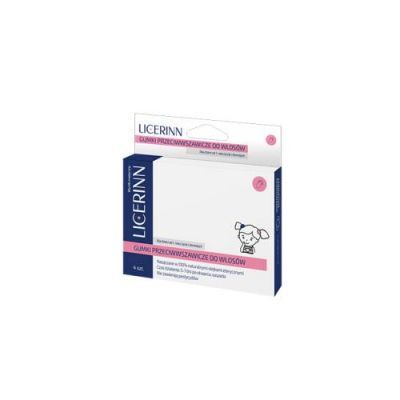 Licerinn Gumki przeciwwszawicze do włosów, 4 szt.