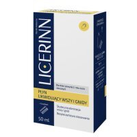 Licerinn Płyn likwidujący wszy i gnidy, 50 ml + grzebień