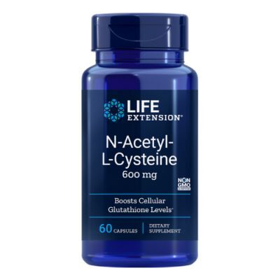 Life Extension NAC N-acetylo-L-cysteina 600 mg, 60 kaps.