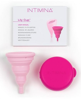 LILY CUP COMPACT kubeczek menstruacyjny składany ROZMIAR A INTIMINA
